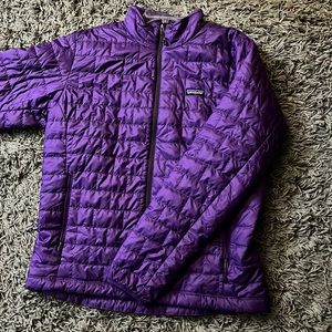 RARE purple Patagonia nano puff jacket